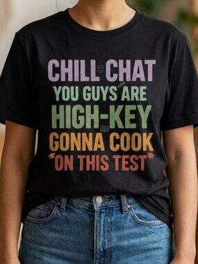 Chill Chat You Guys are High Key Gon' Cook On This Test 2026 T-Shirt 209